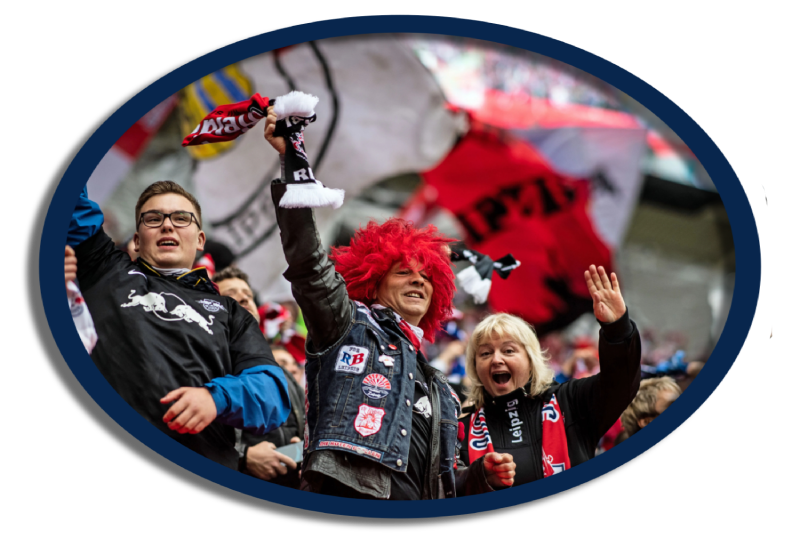 Soccer player kicking a ball